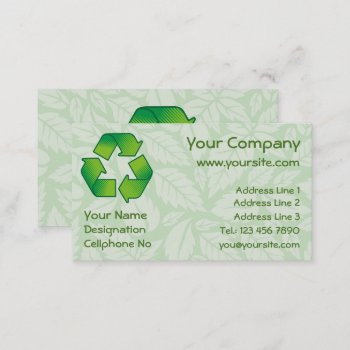 Recycling Symbol Business Card by fractal_gr at Zazzle