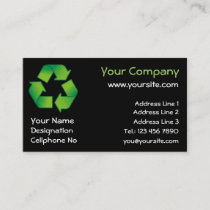 Recycling symbol business card