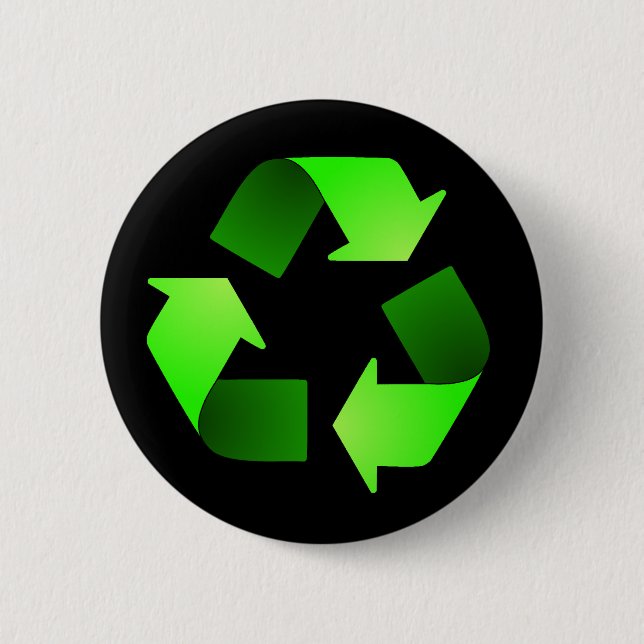 Recycling Symbol Button (Front)