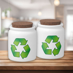 Recycling Symbol Candy Jar