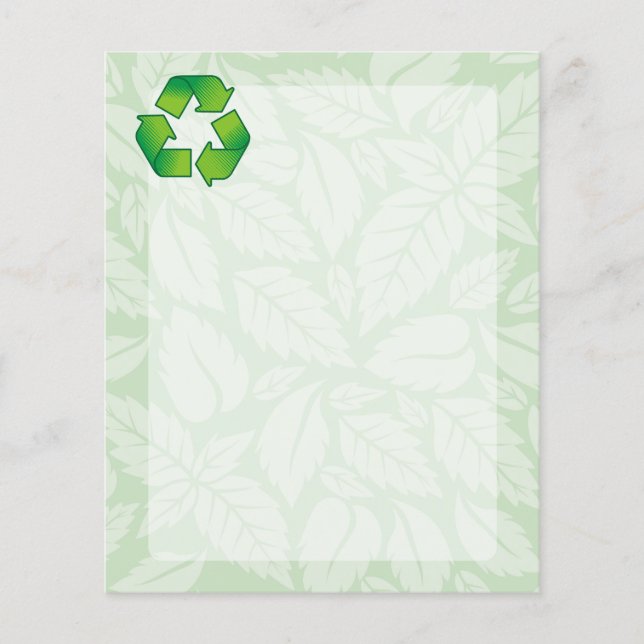 Recycling symbol flyer (Front)