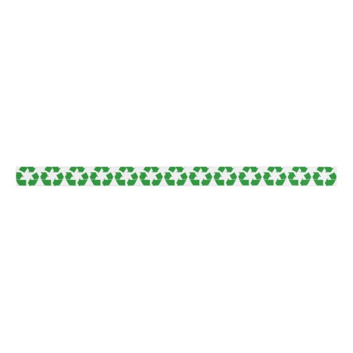 Recycling Symbol Green Grosgrain Ribbon Zazzle