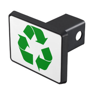 Recycling Symbol - Green Hitch Cover