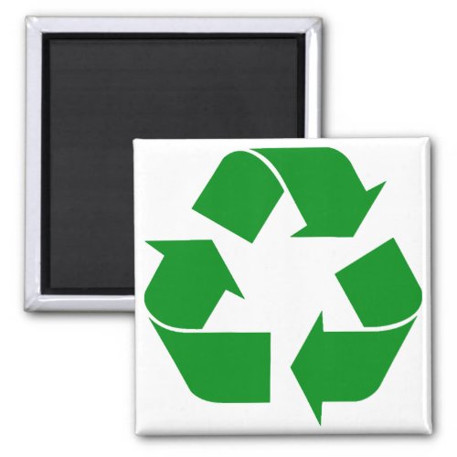 Recycling Symbol _ Green Magnet