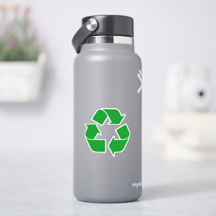 Recycling Symbol - Green Sticker