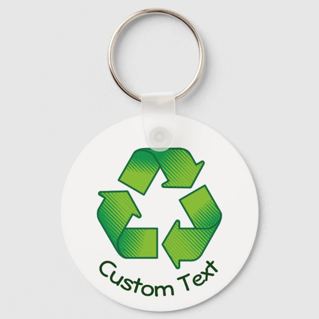Recycling Symbol Keychain (Front)