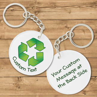 Recycling Symbol Keychain