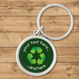 Recycling Symbol Keychain