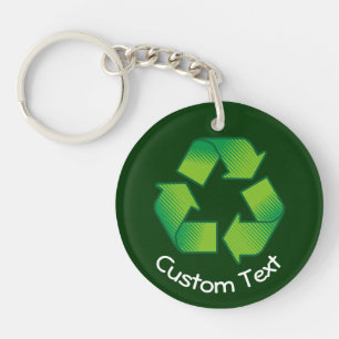 Recycling Symbol Keychain