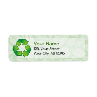 Recycling symbol label