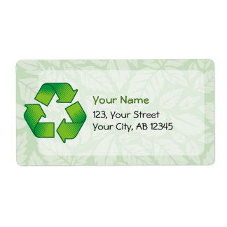 Recycling symbol label