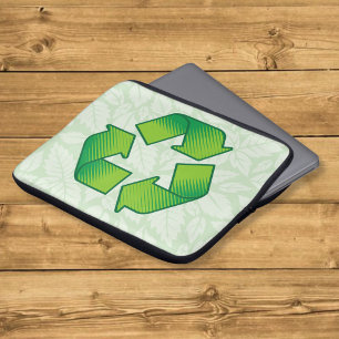 Recycling symbol laptop sleeve