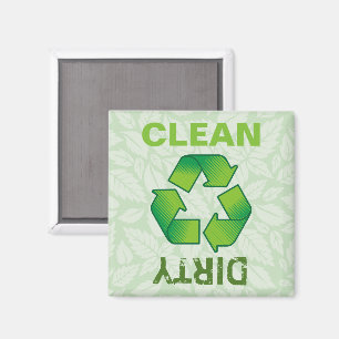 Recycling symbol magnet