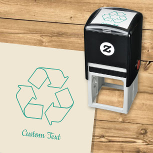 Recycling Symbol Outline Self-inking Stamp