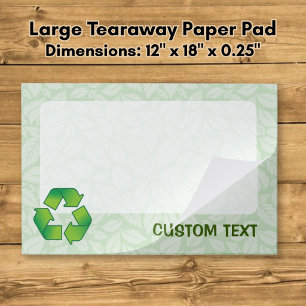Recycling Symbol Paper Pad