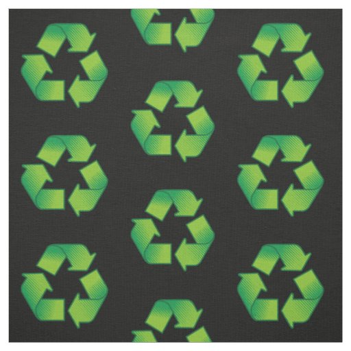 Recycling Symbol Pattern Fabric