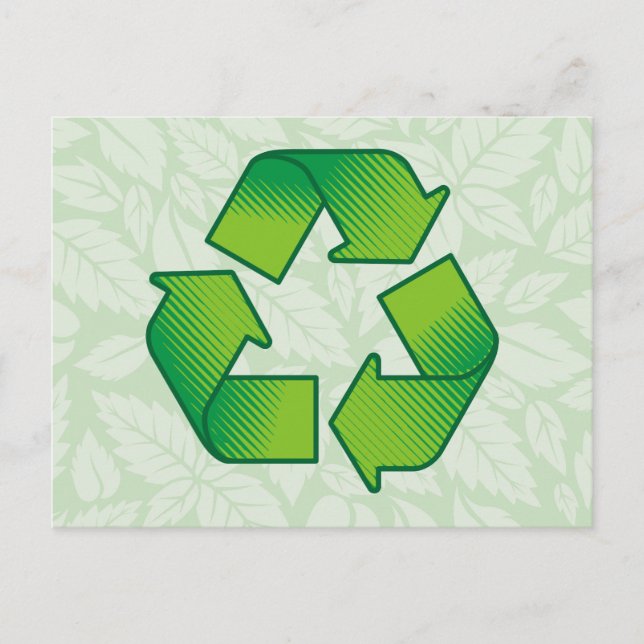 Recycling symbol postcard (Front)