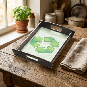 Recycling Symbol Serving Tray