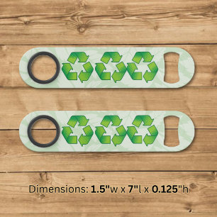 Recycling Symbol Speed Bottle Opener