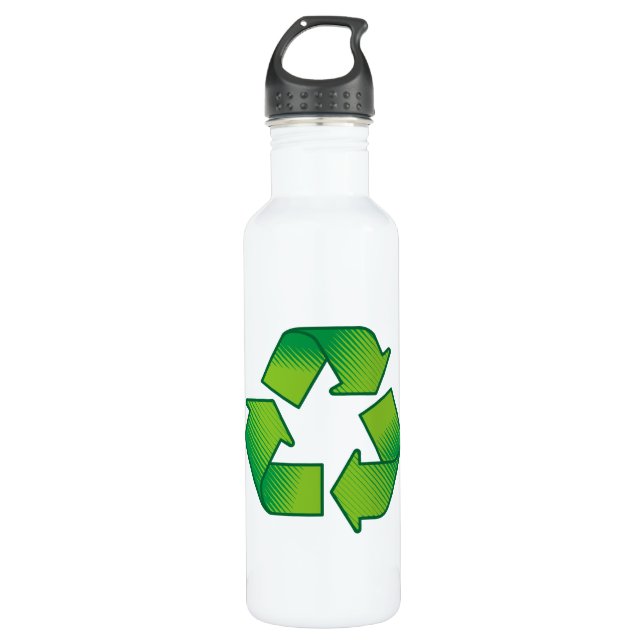 Recycling symbol water bottle (Front)