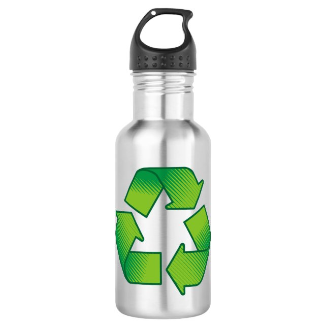 Recycling symbol water bottle (Front)