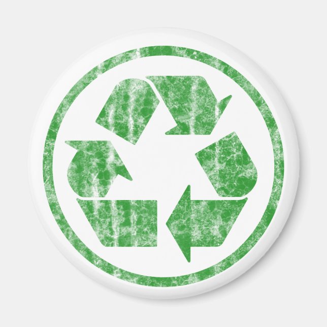 Recycling to Save the Planet Earth, Symbol Magnet (Front)