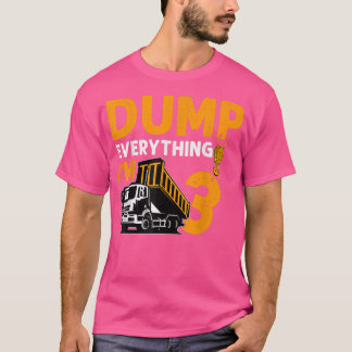 Recycling Trash 3-Year-Old Garbage Truck Lover 3rd T-Shirt