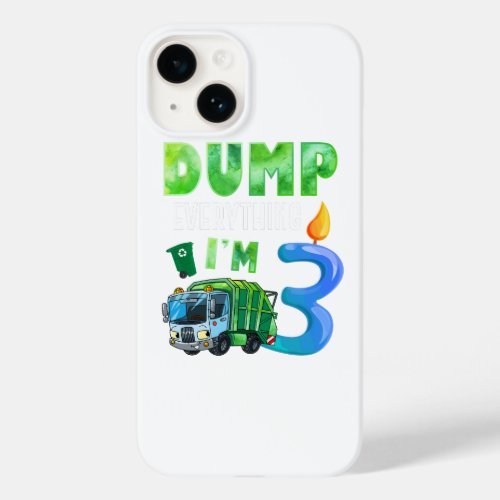 Recycling Trash 3 Years Old Garbage Truck 3rd Case_Mate iPhone 14 Case
