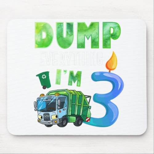 Recycling Trash 3 Years Old Garbage Truck 3rd Mouse Pad