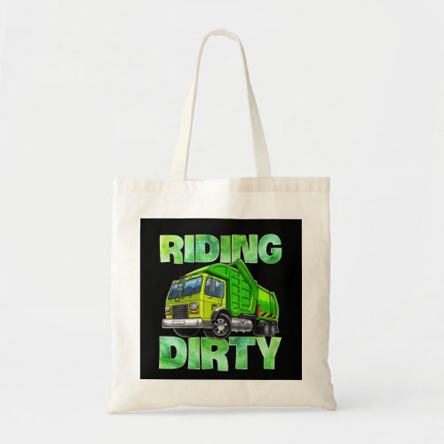 Recycling Trash Garbage Truck T Kids Men Riding Tote Bag