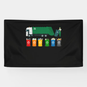 Recycling Trash Truck Banner