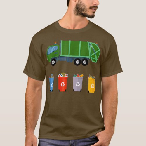 Recycling Trash Truck Kids Garbage Truck2404 T_Shirt