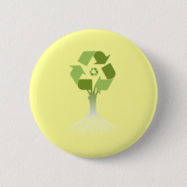 Recycling Tree Button (Front)