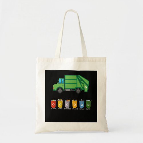 Recycling Truck Kids Garbage Truck Tote Bag