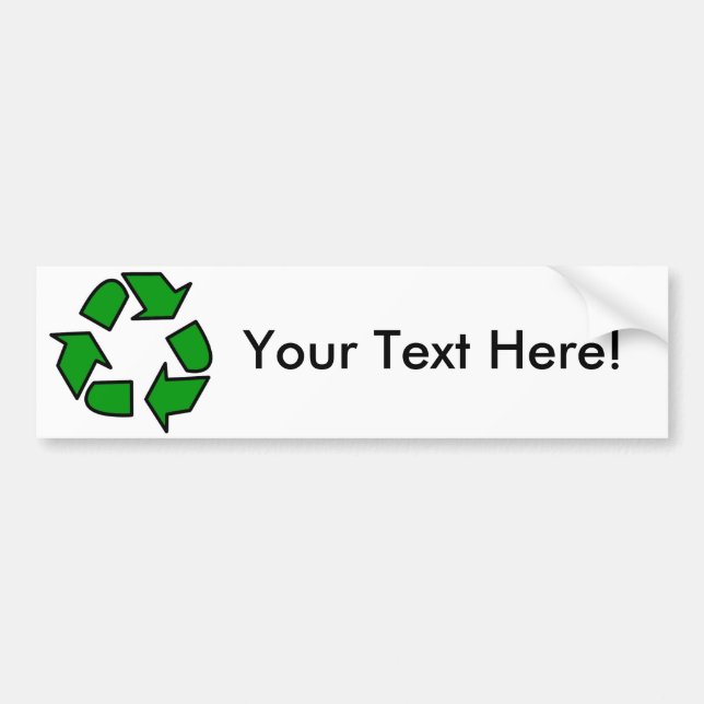 Recylce bumper sticker (Front)