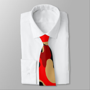 Red Сamouflage Neck Tie