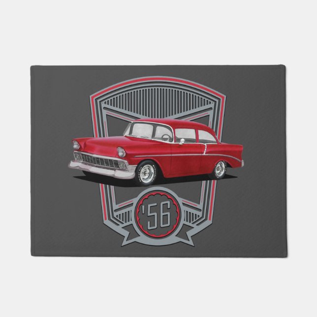Red 1956 Bel Air Doormat (Front)