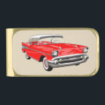 Red 1957 Shoebox Money Clip<br><div class="desc">Here is a classy money clip to flash the cash on those special occasions. Says something personal about you while being suave.</div>
