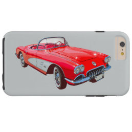 Red 1958 Corvette Convertible Classic Car Tough iPhone 6 Plus Case