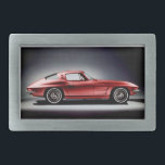 Red 1963 Corvette Sting Ray Belt Buckle<br><div class="desc">Red 1963 Corvette Sting Ray Belt Buckle</div>