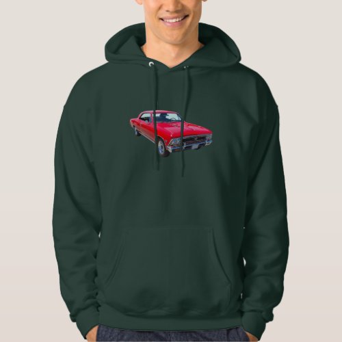 Red 1966 Chevy Chevelle SS 396 Hoodie