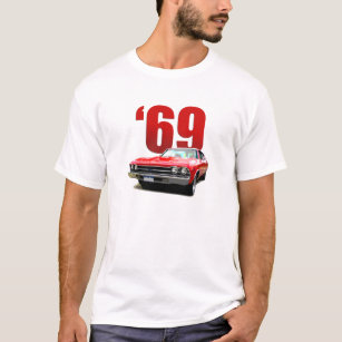 Red 1969 Chevelle coupe front view. T-Shirt