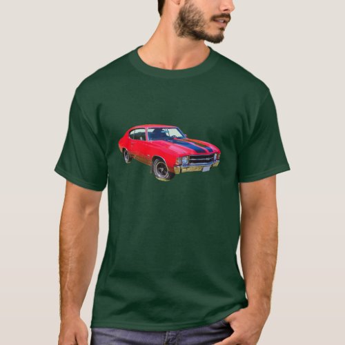 Red 1971 Chevrolet Chevelle SS Muscle Car T_Shirt