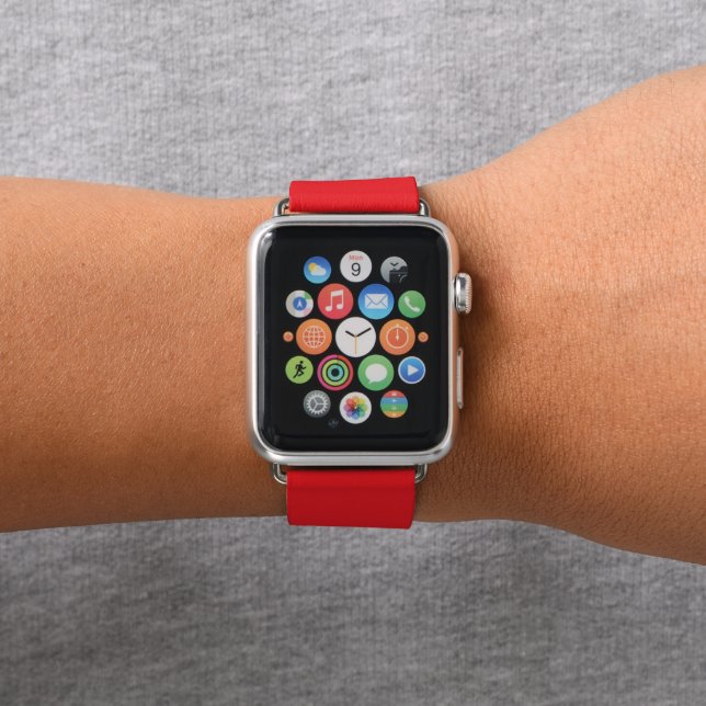 Red 38 mm & 40 mm Apple Watch Band  (In Situ)