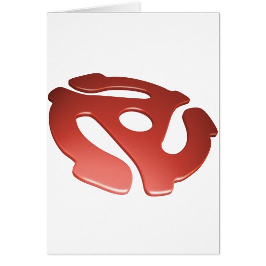 Red 3D 45 RPM Adapter (Front)