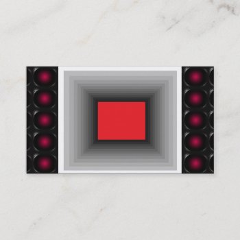 Red 3d Illusion Unusual Business Card 1 by CricketDiane at Zazzle