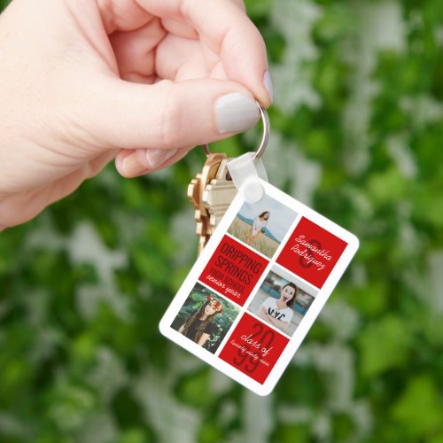 Red 4_Photo Fun Boxes Class Year Keychain