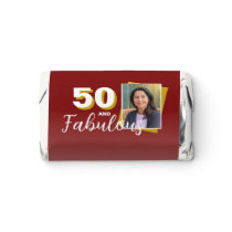 Red 50 and Fabulous 50th Birthday Party Photo  Hershey's Miniatures