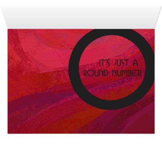 Red 50 Decade Birthday Cards (Inside Horizontal (Bottom))