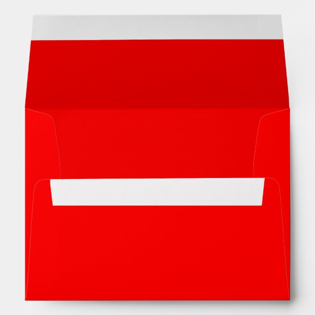 Red 5x7 A7 Inside Color Envelope (Back (Bottom))